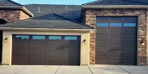 Commercial building with dock doors